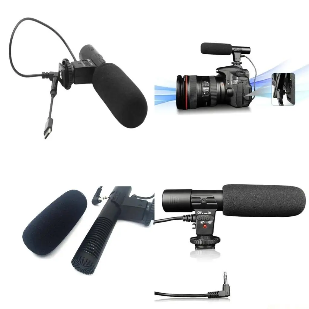 

M5TD 3,5 мм Конденсаторный цифровой стереофонический конденсатор для записи видеоблогов, аксессуары для зеркальных фотокамер