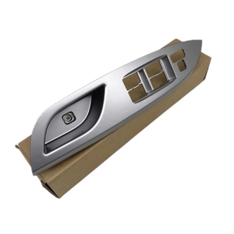 Front Rear Silver Armrest Base Power Window Switch Panel Trim Garnish for BYD L3 Left Right
