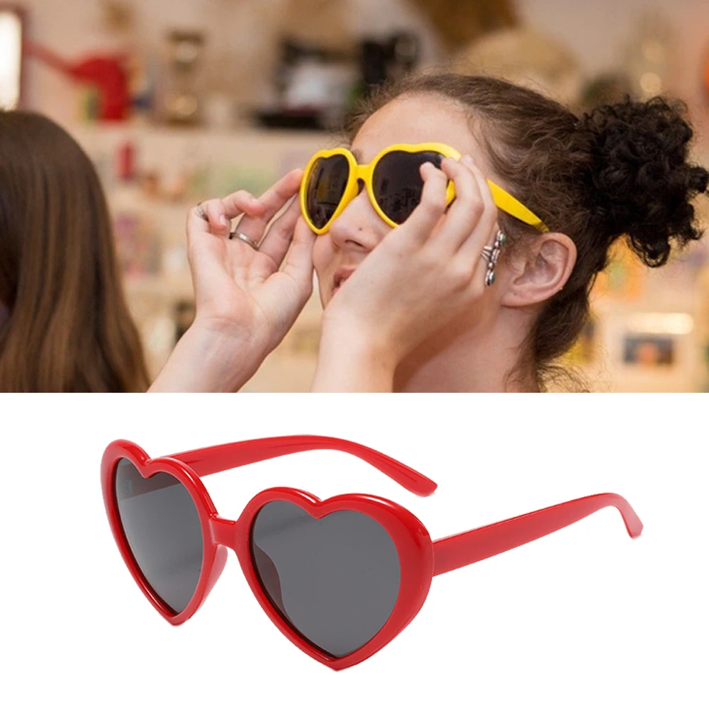 

Sunglasses Women's Heart-shaped Sunglasses Polarized Decorative Glasses Fashionable and Personalized UV Protection