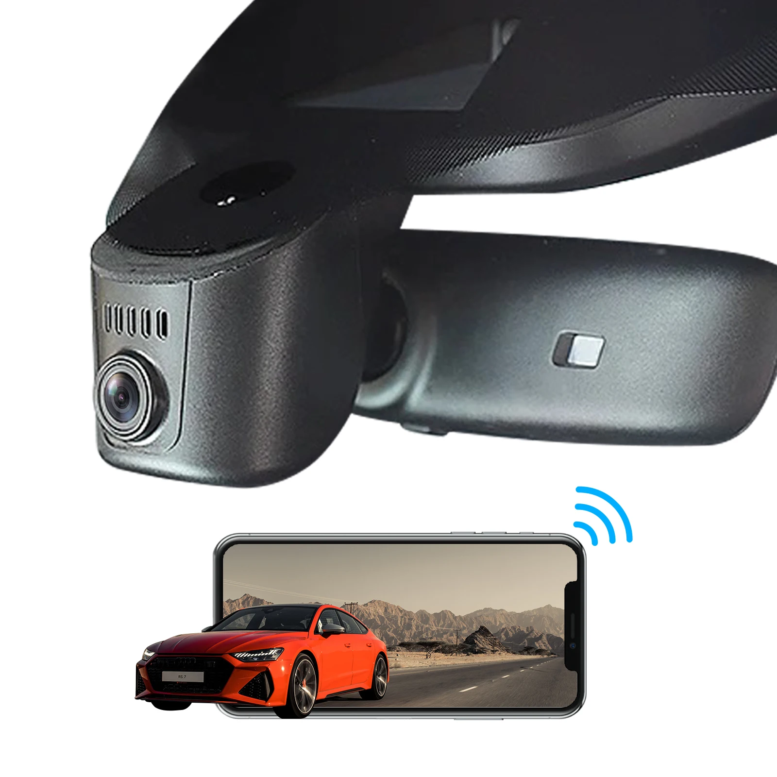 Adinkam 4K Plug And Play Hidden Dash Cam For Audi WIFI &APP 2019-2024 A1 A3 A4 A5 A6 A7 A8 Q2 Q3 Q5 Q7 Q8 RS S S5 S8 SQ5 SQ8 TT