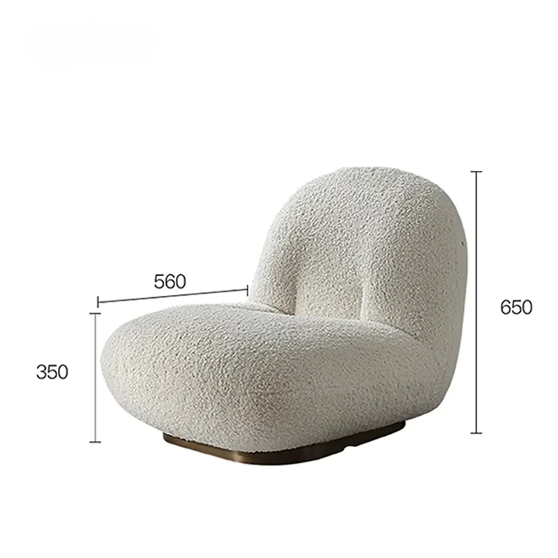High Quality Lazy Sofa Lamb Fleece Fabric Soft and Delicate Breathable and Not Stuffy  Cloud Lazy Sofa for Multiple Scenarios