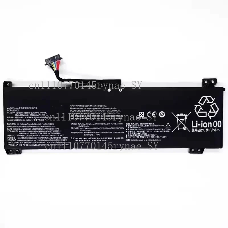 Laptop Battery L20C3PC2 for Lenovo Ideapad Gaming 3i 15IHU6 15ACH6 L360-15 Series  L20M3PC2 L20D3PC2 SSB10X55571