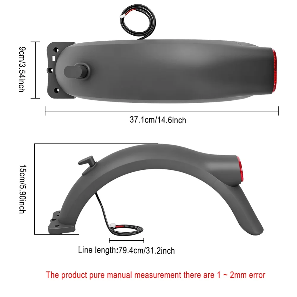 

Крючок для задних фонарей для поездок на работу, черный задний брызговик для скутера, брызговик, АБС-пластик, конструкция