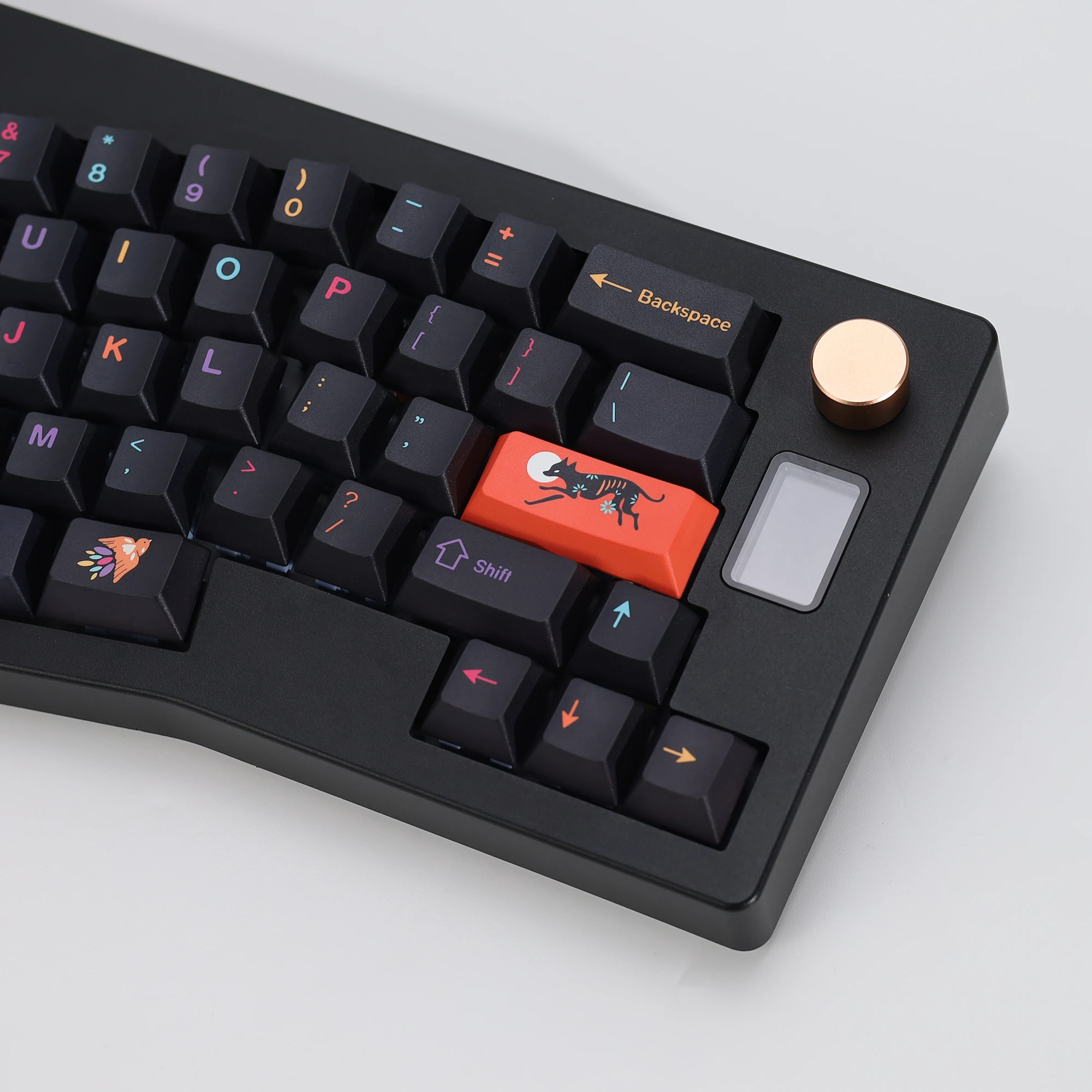 KBDiy Clone GMK Keycaps Retro GMK Mictlan Cherry Profile PBT ISO Keycap für magnetische Schalter 60 Gaming Mechanical Keyboard KIT – Detail 12