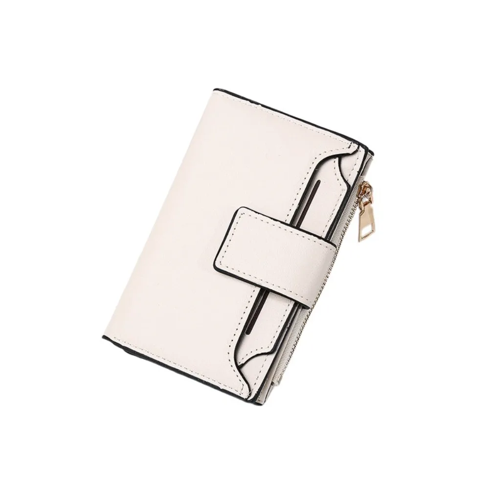 

Многофункциональный кошелек из искусственной кожи с несколькими отделениями для карт, короткий кошелек на молнии в корейском стиле, кошелек для монет, складной держатель для карт на каждый день