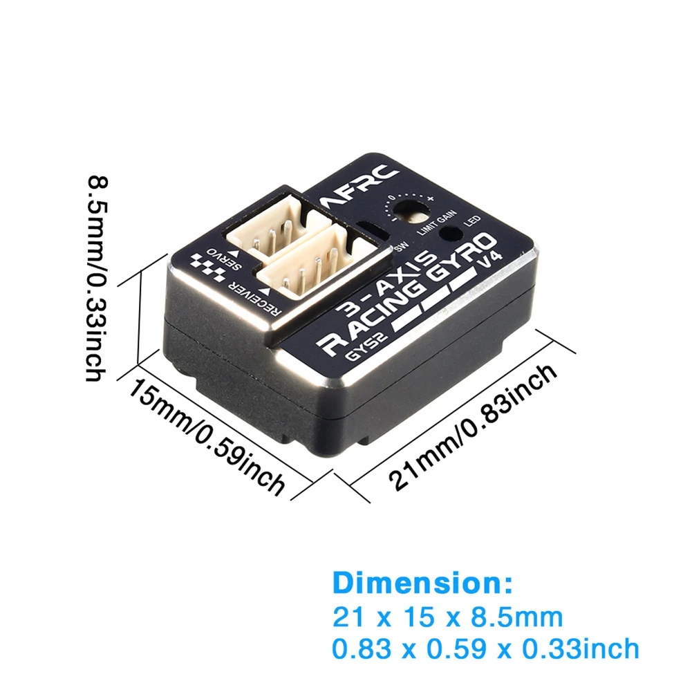 A68T-2 V4 3-Racing Gyro Drift Auto Stabilisator EPA AVCS voor MINI Z D Q 1/28 1/24 1/10 Auto Model DIY Upgraden,