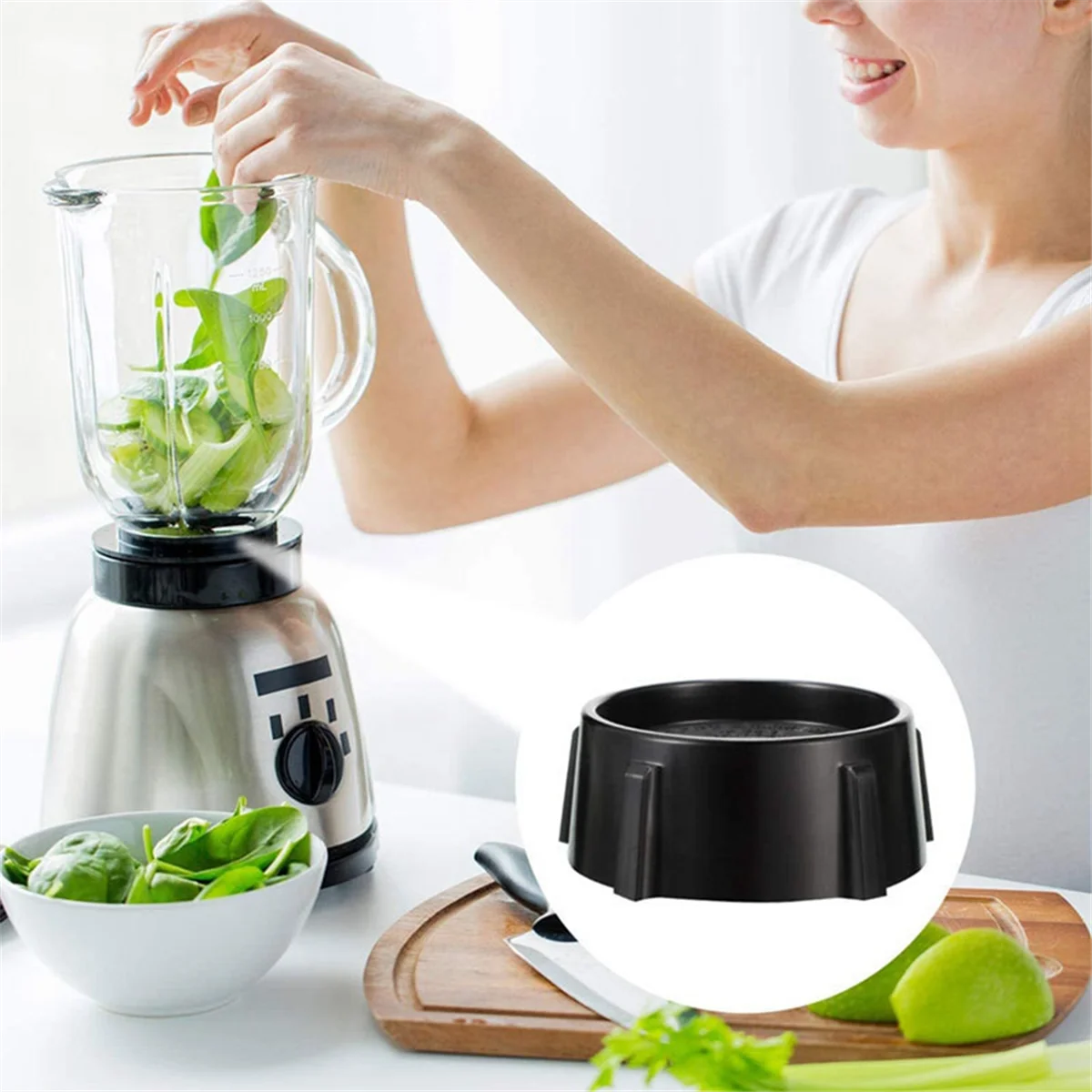 A74G-1Pcs 4902-003 Нижняя часть банки блендера для блендеров Oster и Osterizer, запасные части для блендера Oster премиум-класса (черный)