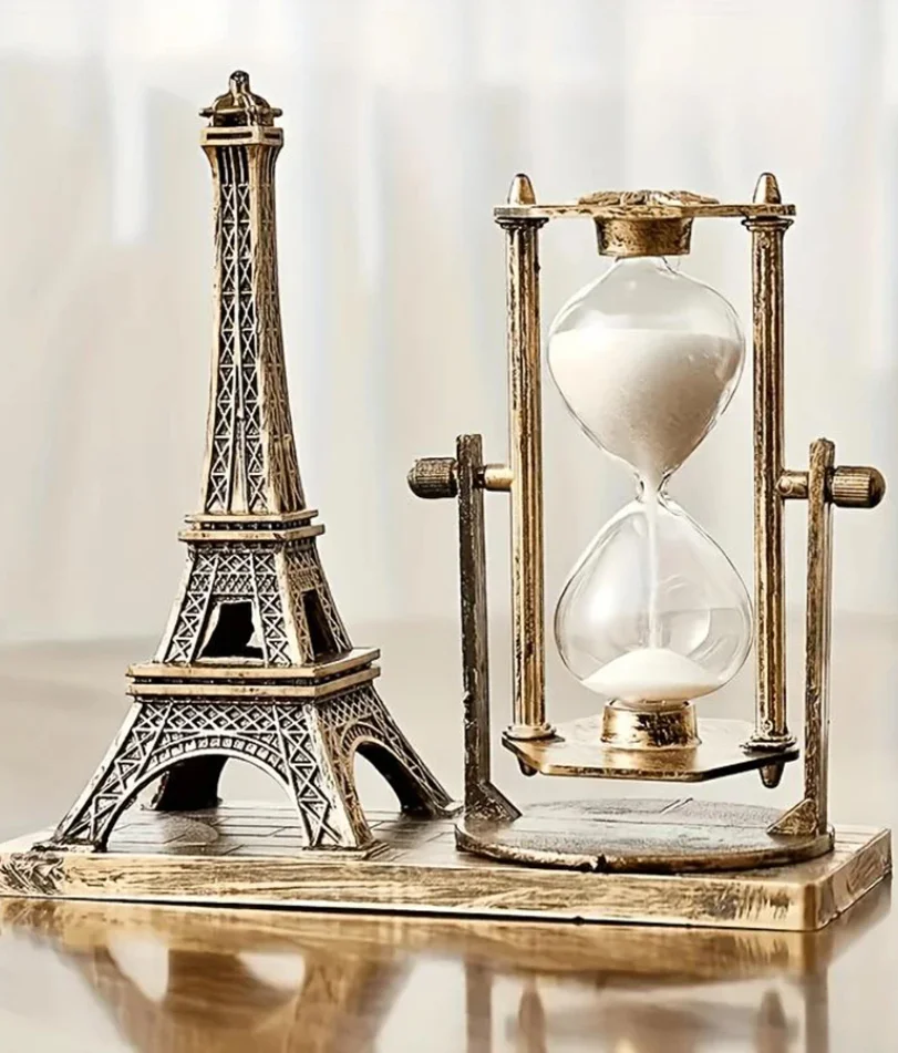 

Tower Hourglass Figurine - Creative Indoor Decor and Office Desk Ornament, Perfect for Home, Festivals