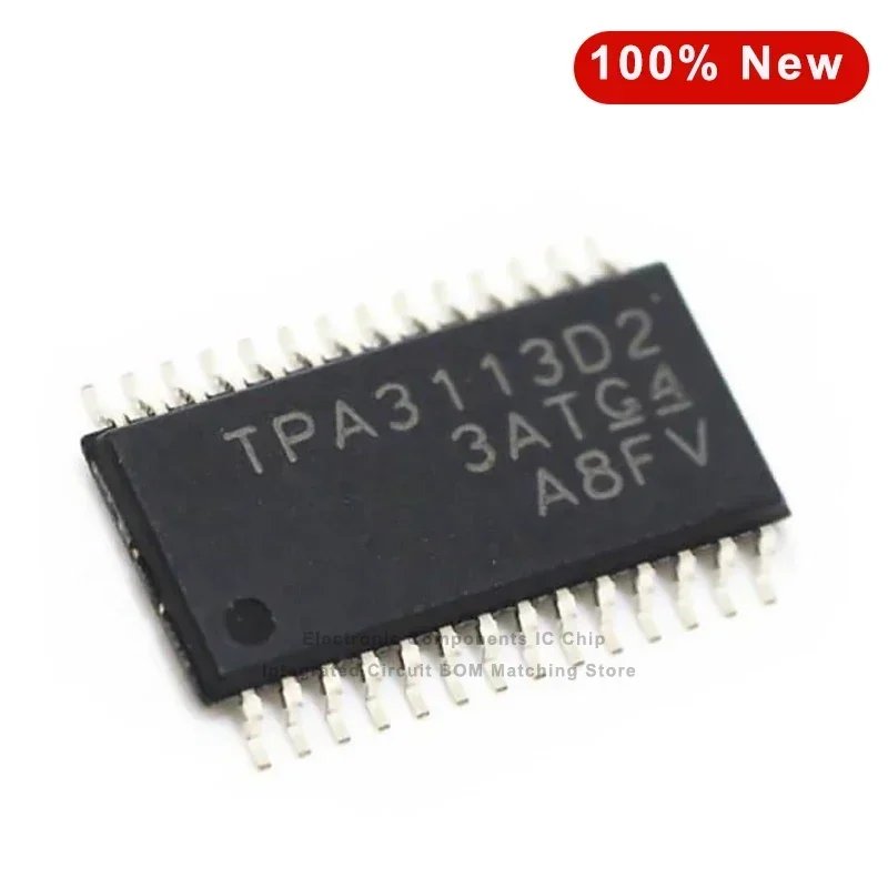 10pcs/Lot TPA3113D2 TPA3113D2PWPR HTSSOP-28 Audio Amplifiers 6W Stereo Class-D Audio Power Amp IC