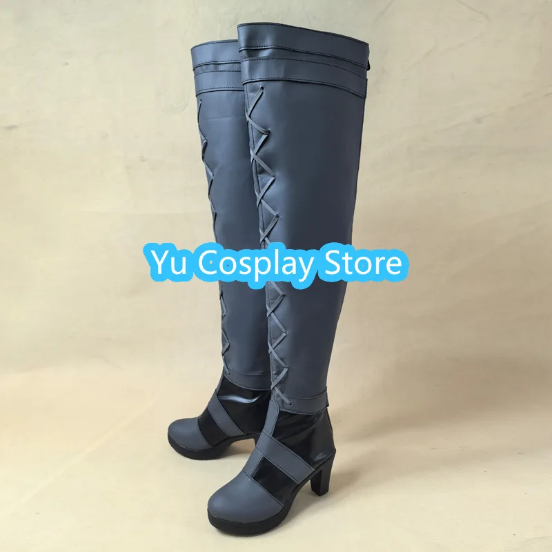 Honor of Kings Wang Zhaojun Idol Singer Starlight Ink Lotus Chant Cosplay Shoes Anime Boots Halloween Costumes Props