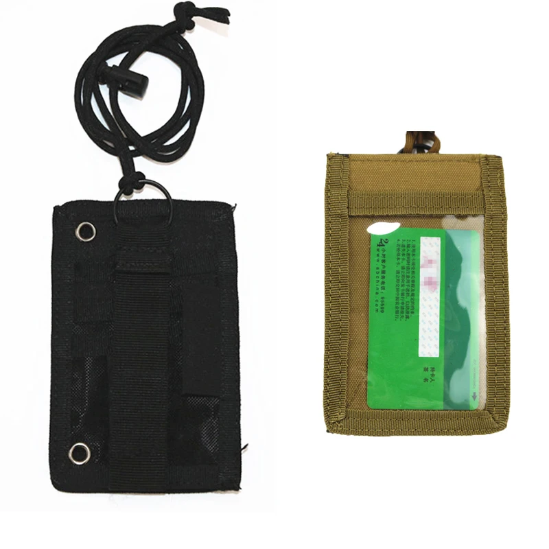 Nylon Waterproof Card Holder Tactical Pouch Certificates documents ID Storage Bags Outdoor Camping Sport Portable Card Bags Gear