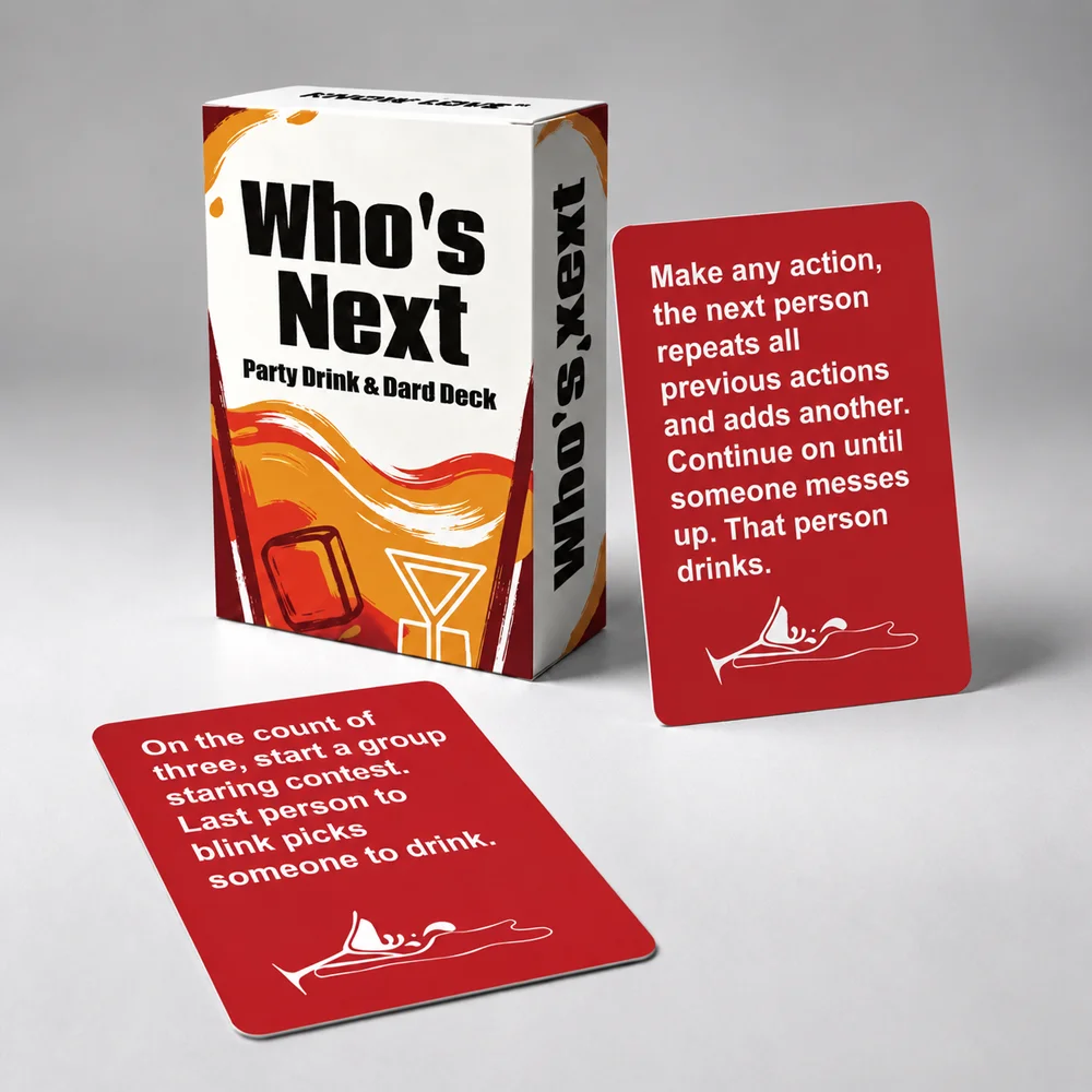 Card Game; Board Game; Party Entertainment Interactive Cards; Drinking Game; Suitable for family, Camping, Parties, Bars, Etc.;