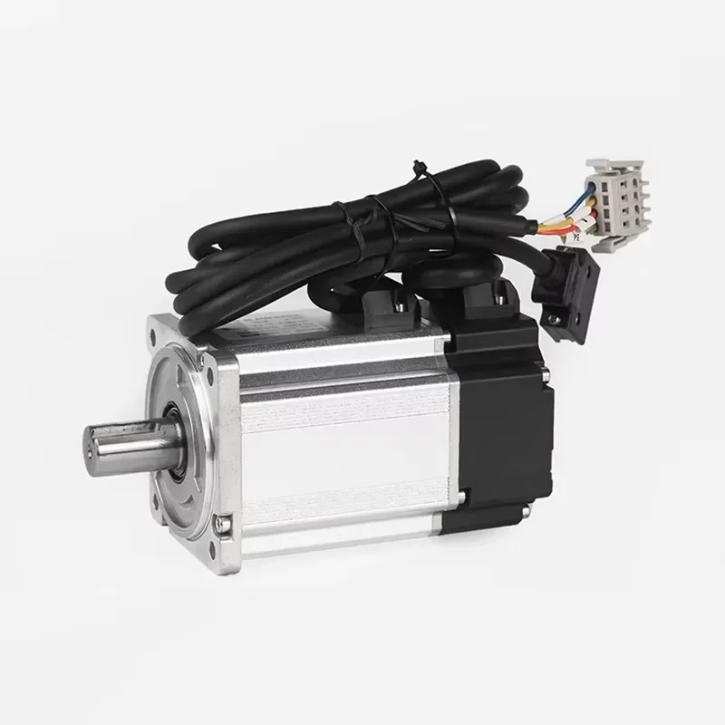 for 220V Single Phase AC Servo Motor with Driver Low Noise 80mm CNC 0.75kw 2.39N.m 3000rpm
