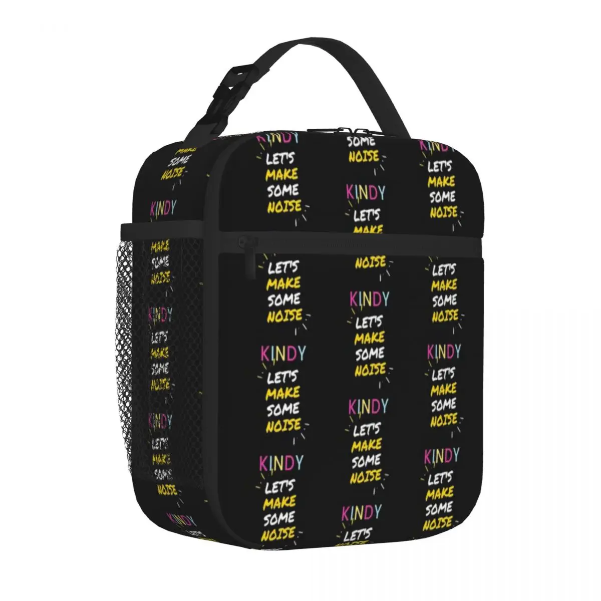 Hot Sale Kindy Lets Make Some Noise Stitched Detail Small Lunch Bag Mountain Trip Sports Lunch Bag
