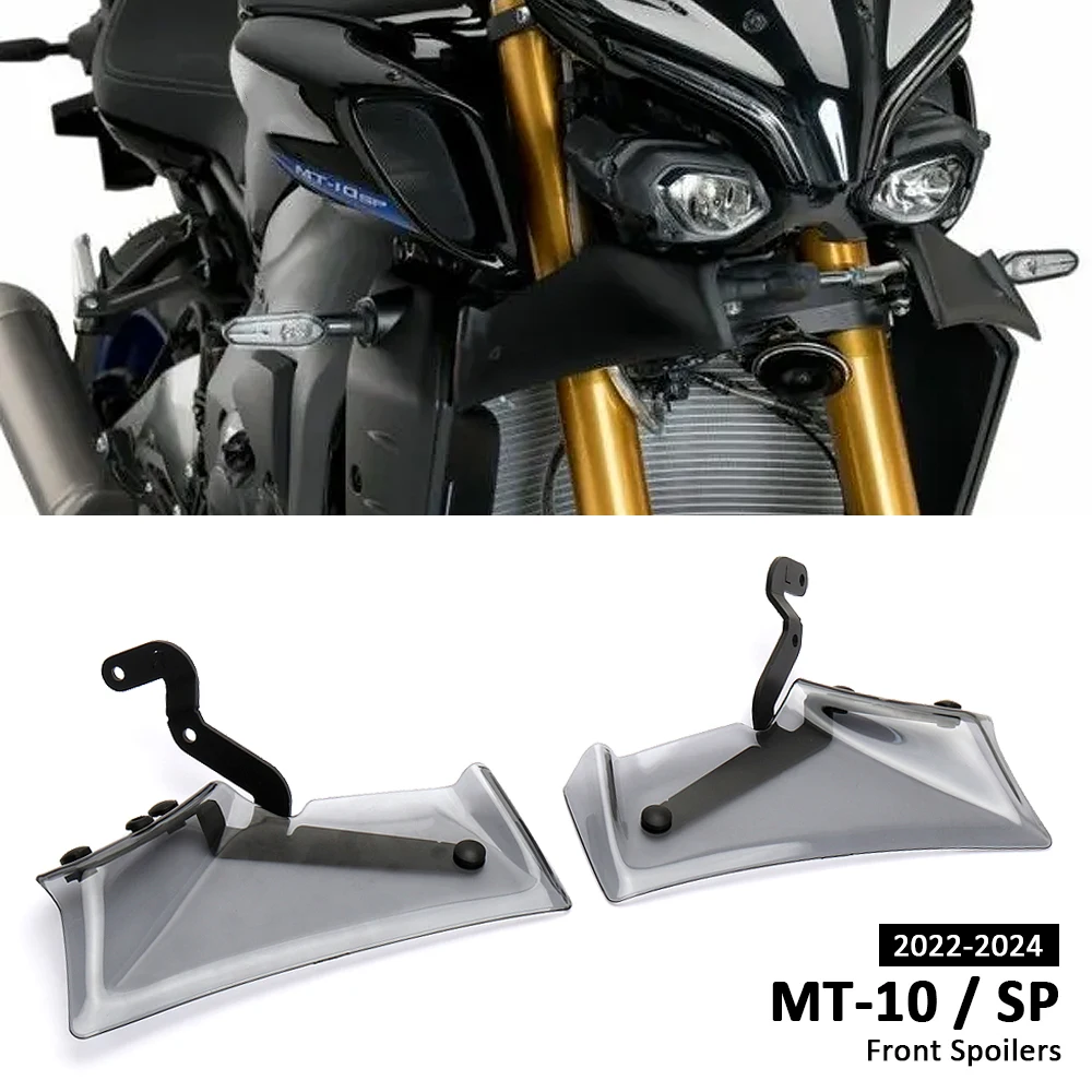 

Motorcycle Downforce Naked Front Spoiler Acrylic Aerodynamic Wing Deflector For Yamaha MT10 MT 10 MT-10 SP 2022 2023 2024