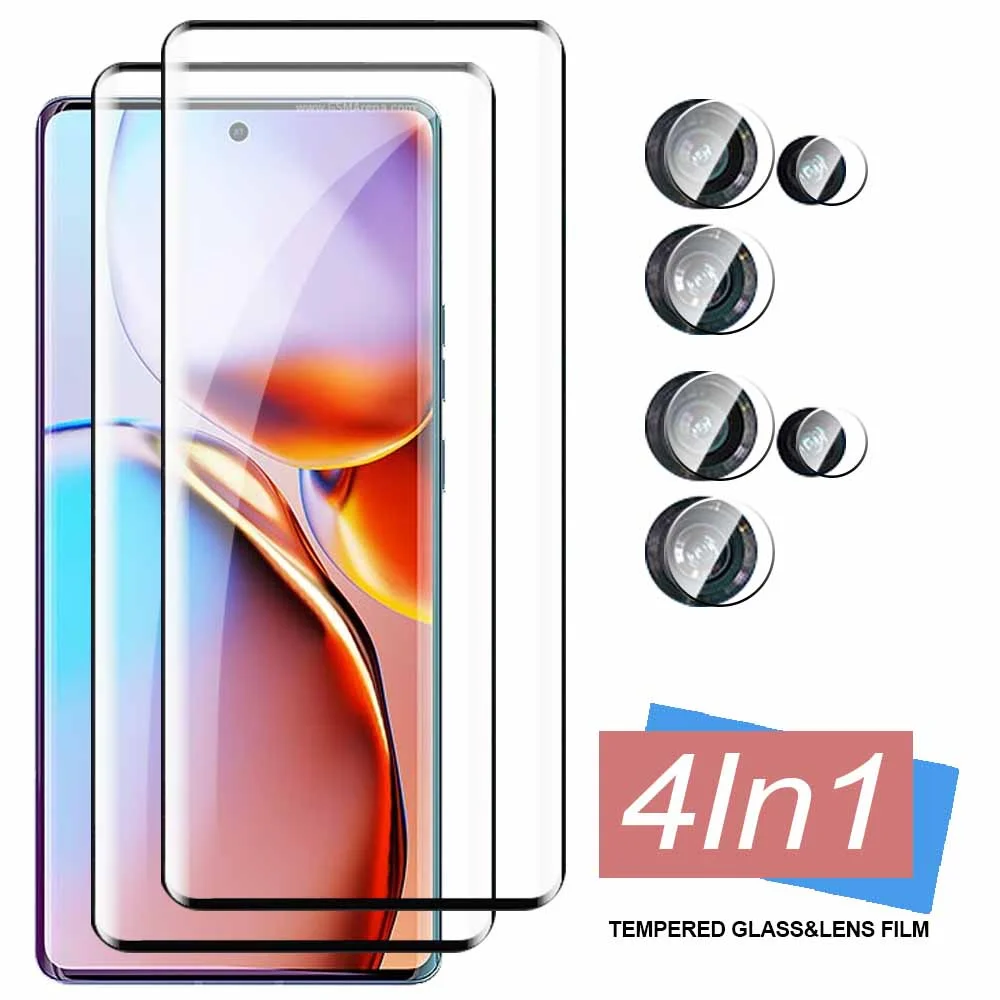 4in1 Tempered Glass For Motorola Edge 40 Pro Screen Protector Camera Lens Protective Film Moto Edge 40 Neo 40Pro Edge 5G Glass