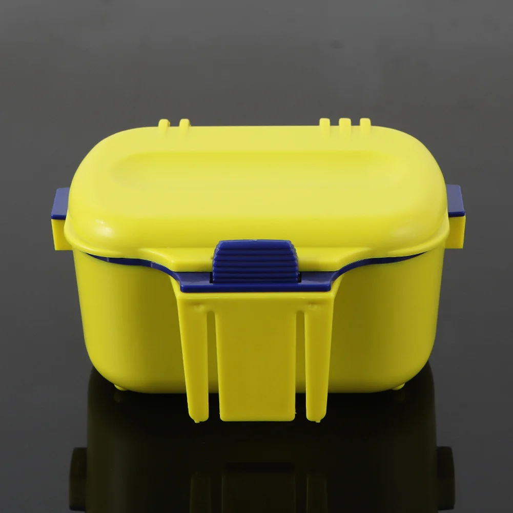 Fishing Bait Box for Anglers with Waist Carry Design Snap Closure Removable Dividers and Drain Insert Function
