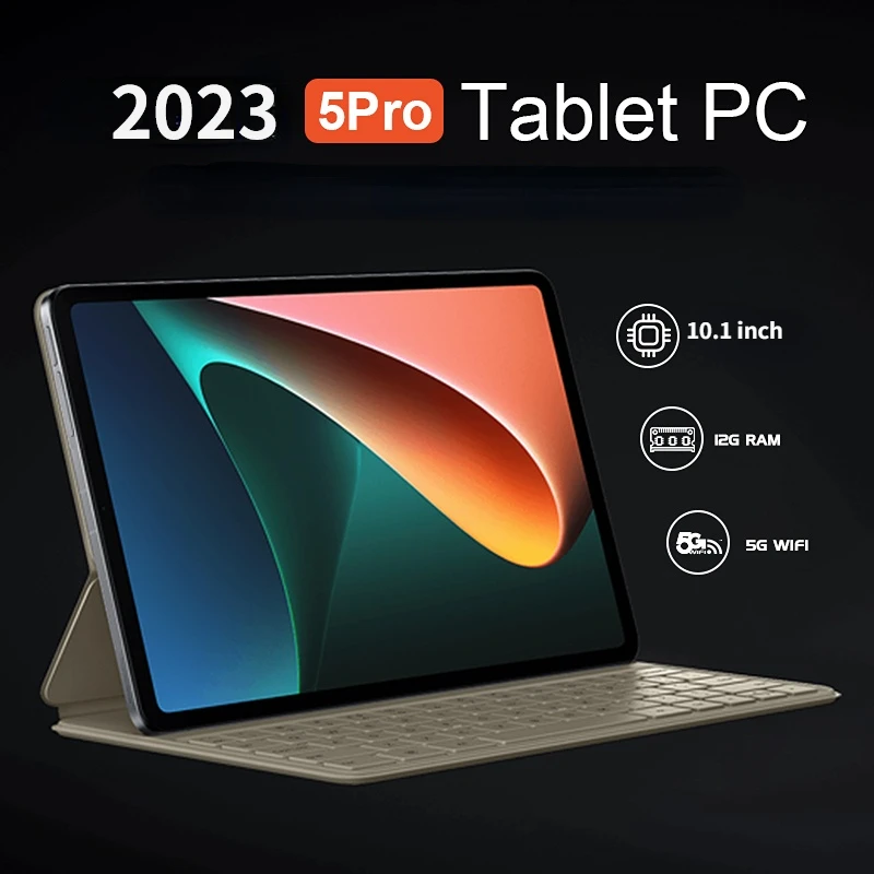 2024 New Pad 5 Pro Android 12.0 Tablet Global Version 10.1 Inch Google Play 12GB+512GB tablet TypeC WiFi 4G 5G Tablets PC