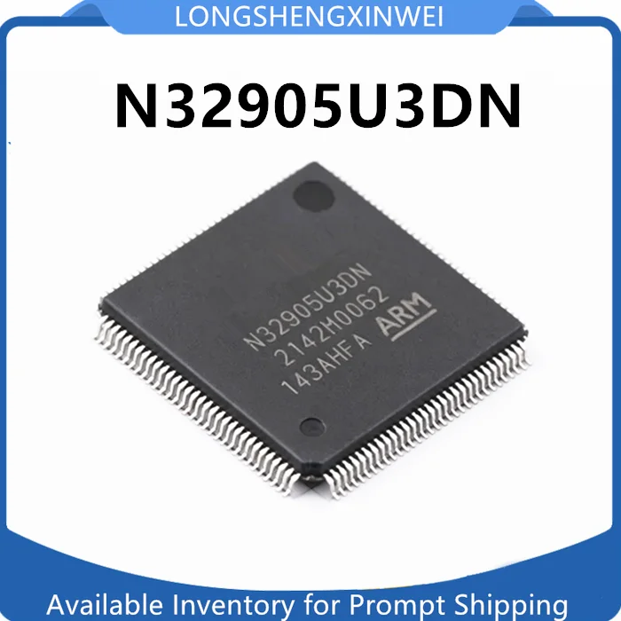 1PCS N32905U3DN Packaged LQFP128 Microcontroller Chip New Original in Stock
