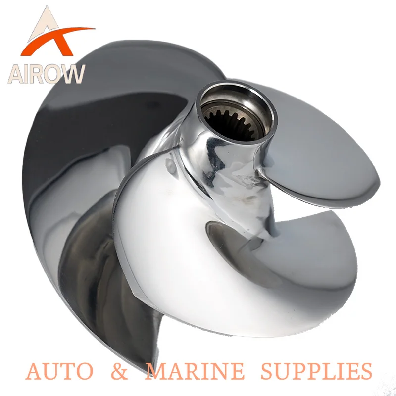 Airow Auto Durable Stainless Steel Jet Ski Pump Impeller with Seal  12/18 SuperJet PWC Engine Propeller 144mm