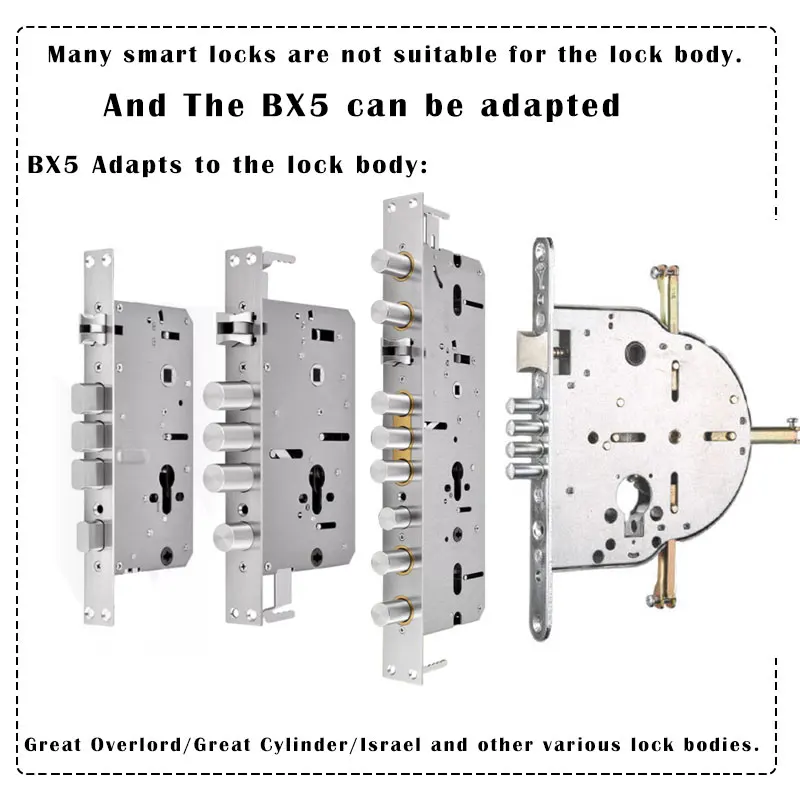 Full automatic TTLOCK APP Smart door lock fingerprint password outdoor waterproof 6068 smart door lock Israel Access