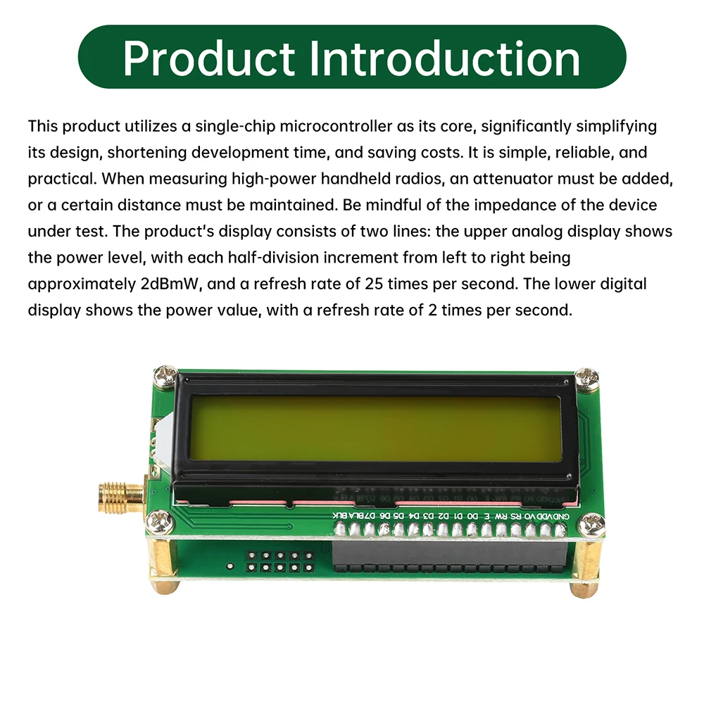4,5 В-5,5 В постоянного тока 2,7G 5 кГц-2700 МГц простой измеритель мощности RF измеритель частоты для инструмента электрика