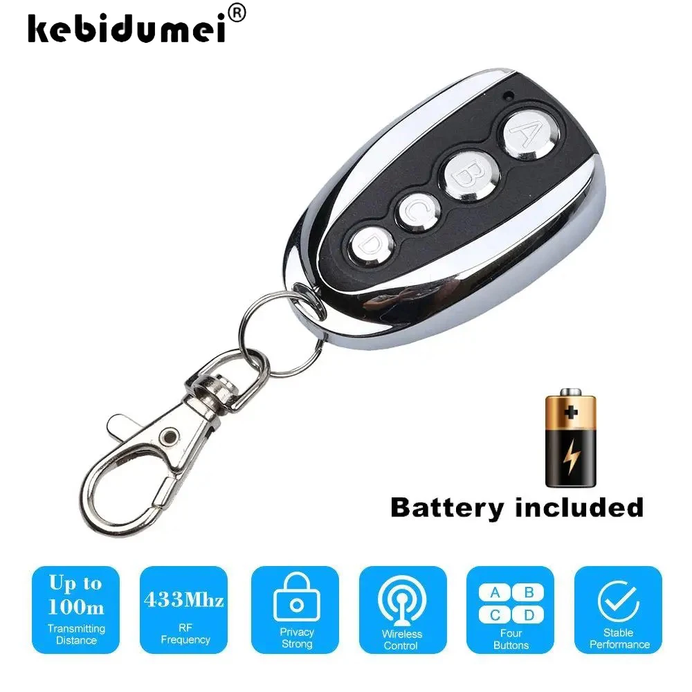 433Mhz Fixed Code Remote Duplicator Garage Door Remote Control Opener Electric Face to Face Car Gate Transmitter