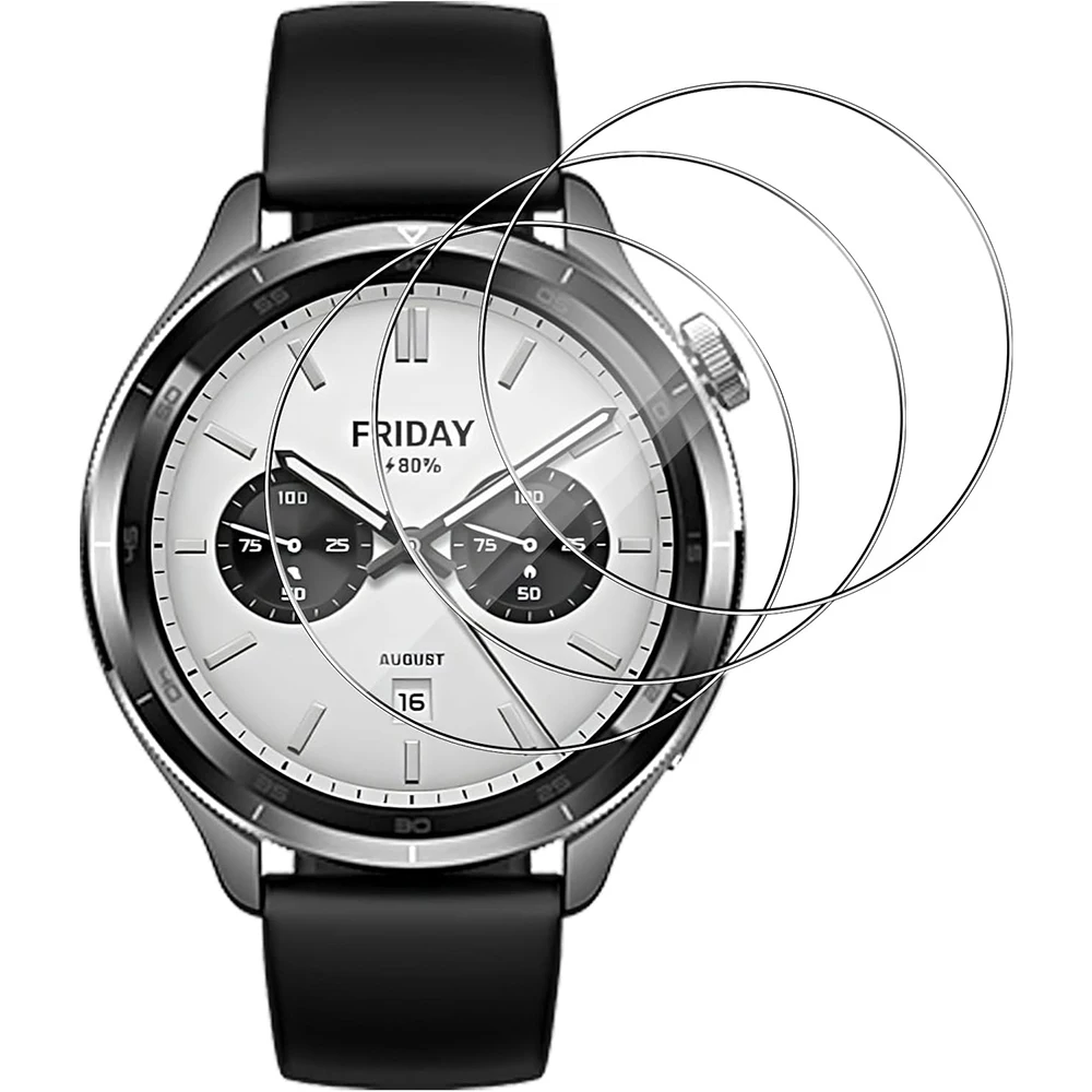 3 قطع من واقي الأفلام الزجاجية المقسى لساعة Xiaomi S4 الذكية وواقي الشاشة وملحقات الفيلم الزجاجي