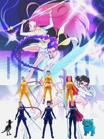 Kpop Demon Hunters Figure K Pop Demon Hunters Figures Huntrix Figures Toy Derpys Tiger Rumi Mira Zoey Sussy Figurine Ornament