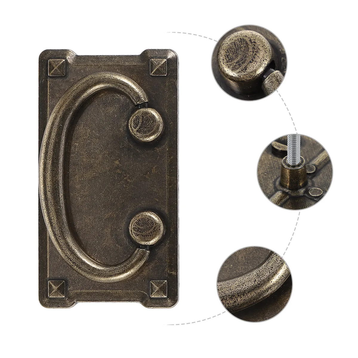 

2 Pcs Bronze Closet Door Pulls Drawer Knob Handle for Rustic Wardrobe Handles