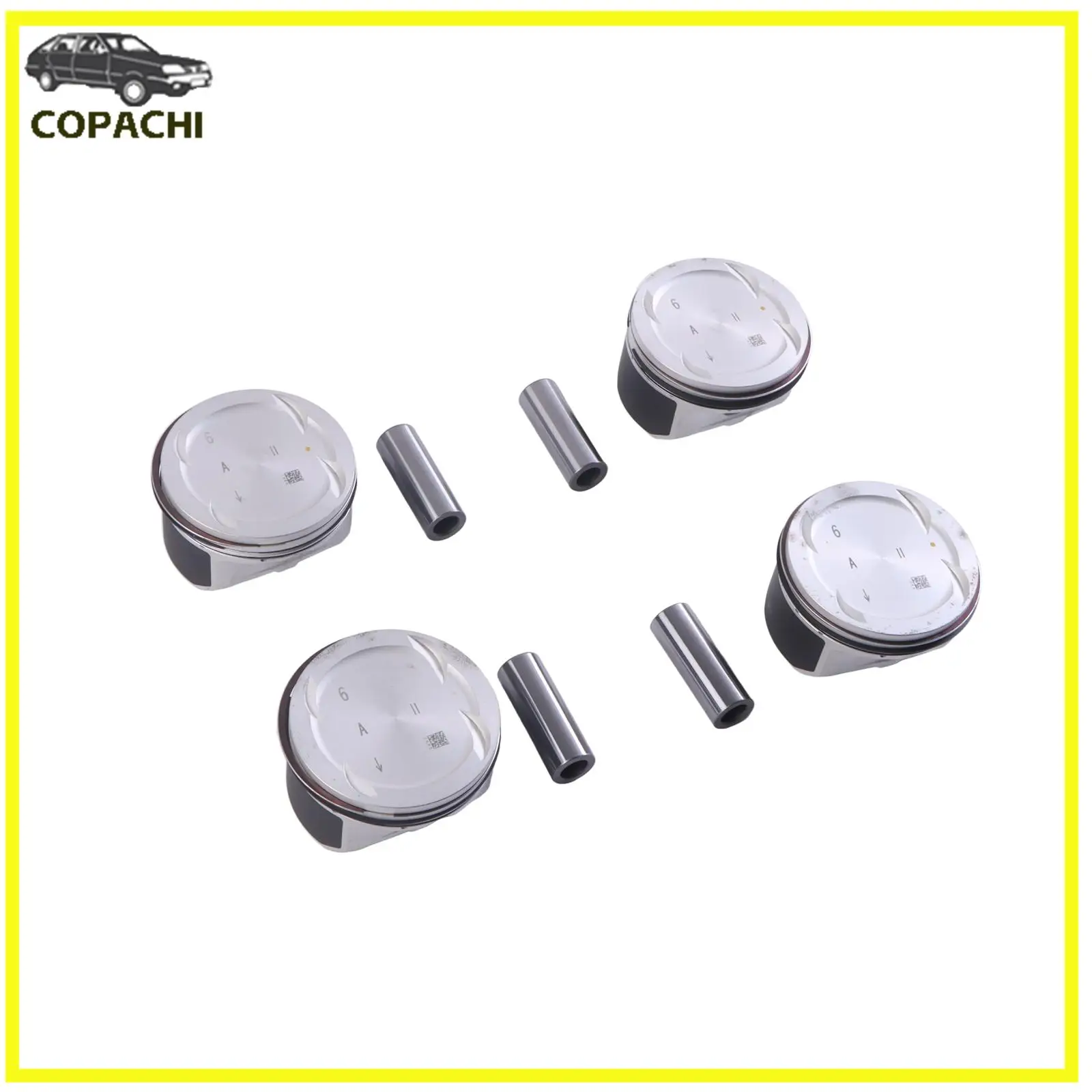 Juego de 4 pistones y anillos de motor 5191340AA para Dodge Journey 200 CALIBER ED3 2.4L 2007-2020, accesorios de pistones para automóvil, pieza de repuesto