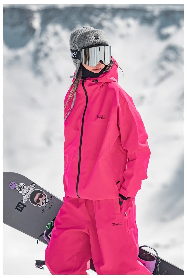 John Snow New Warm Snow Wear For Men And Women Waterproof Breathable Snowboard Jacket And Pants Outdoor Professional Ski Suit