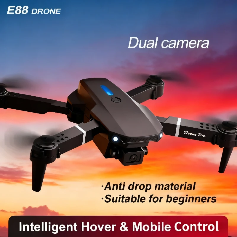 

Дрон E88GT с двойной камерой 8K и прямым FPV, складной бесщеточный двигатель, удержание высоты, автоматический возврат, простая в использовании подарочная коробка