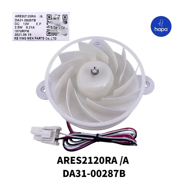 

New ARES2120RA /A Fridge Radiator DA31-00287B Cooling Fan For Samsung Refrigerator RS62K6130S8/SC Freezer Parts