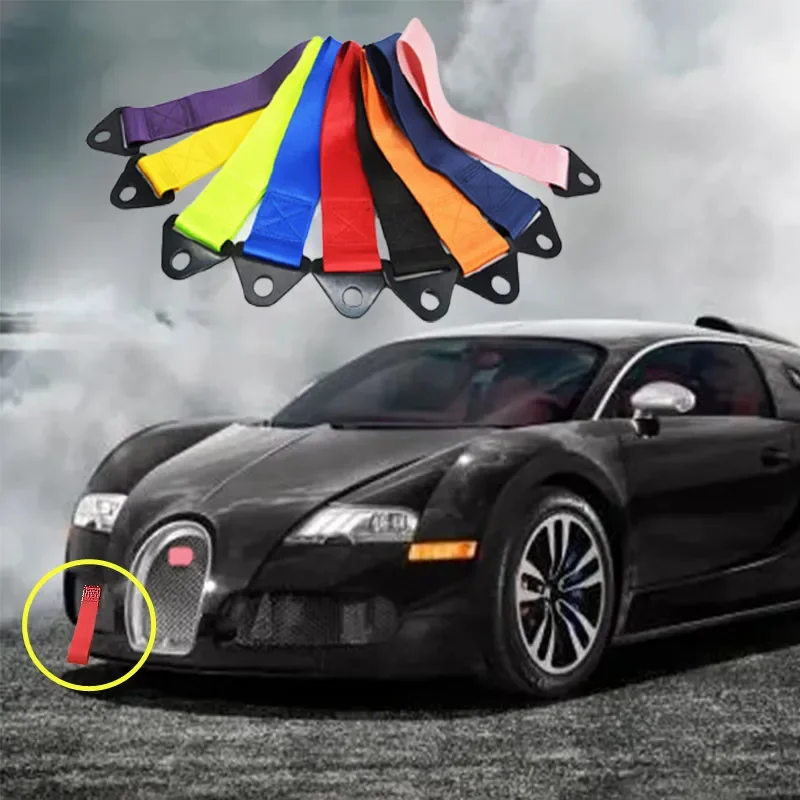 Corda da traino per auto in nylon ad alta resistenza Cintura da trazione Corda da trazione / Gancio / Corda da traino per auto Paraurti Cintura da trazione per rimorchio Accessori per auto