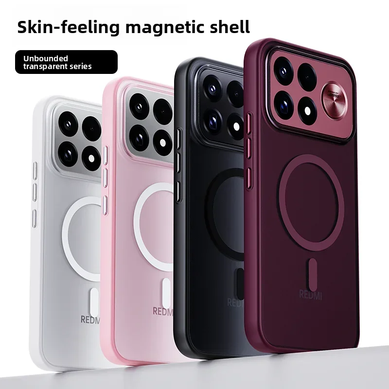 Luxuriöse Mattierte Klare Acryl-TPU-Schutzhülle für Xiaomi POCO F9 Ultra/F9 Pro mit MagSafe Magnetladefunktion und Schutzrückseite – Detail 2
