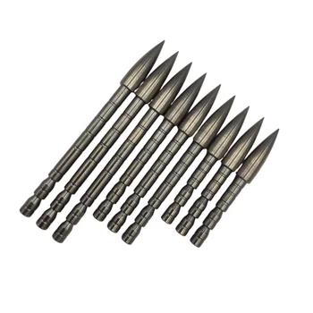 12PCS 4.2 mm Arrow Head DIY 80 100 120 Grain Bullet Point Tip For ID 4.2 mm Arrow Shaft Arrow Head 1