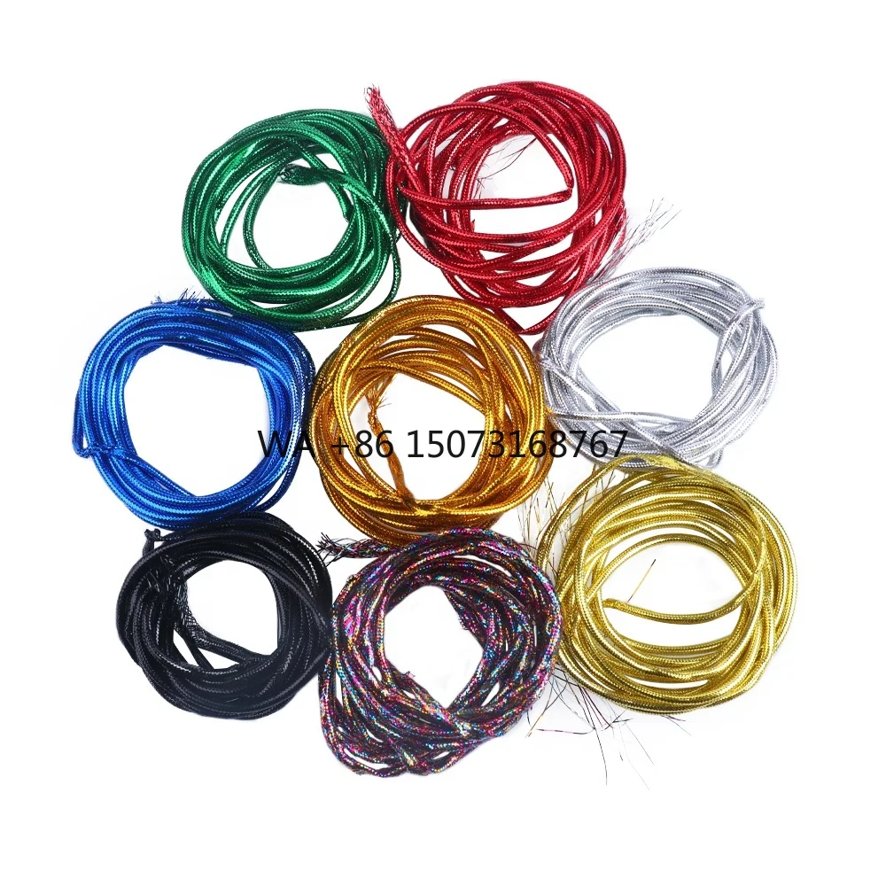 編組マイラーチューブ-ベイトフィッシュ-ミノー-ボディ-フライタイイング材料-ゴールド＆シルバー-フラッシュアバチューブ