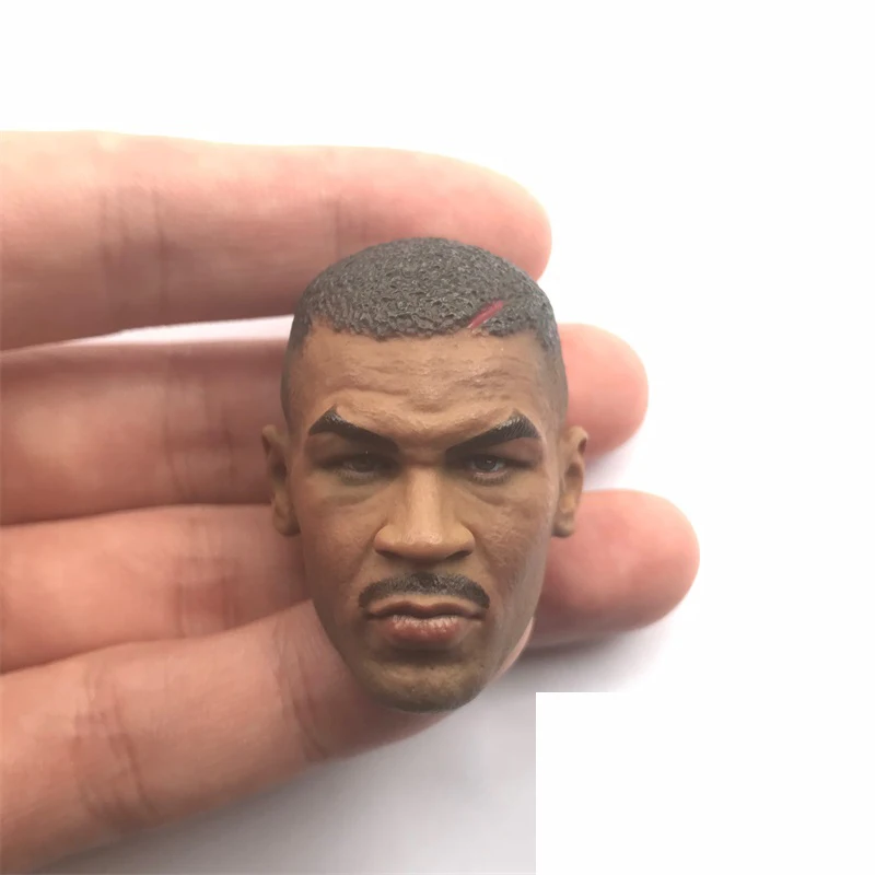 1/6 Male Boxing Tyson Michel Young Version Vivid Head Sculpture Carving For 12inch Action Figure DIY