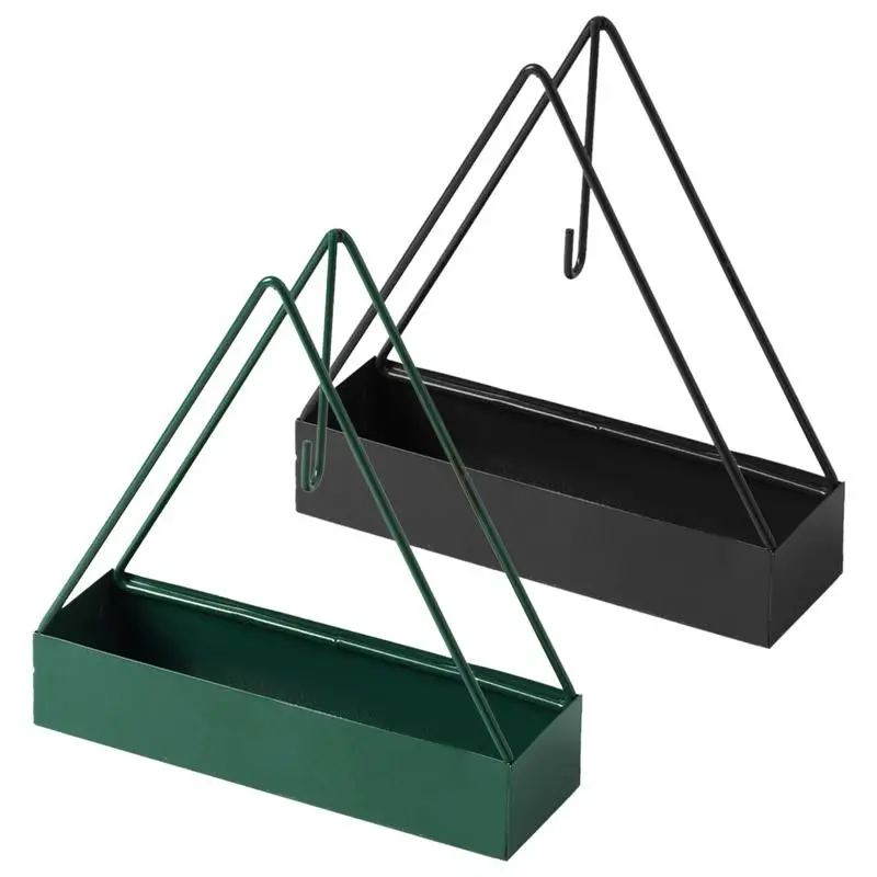 Anti-scald Mosquito Coil Holder Triangular Shape Spiral Incense Burner Rack Wrought Iron Household Desktop Accessories