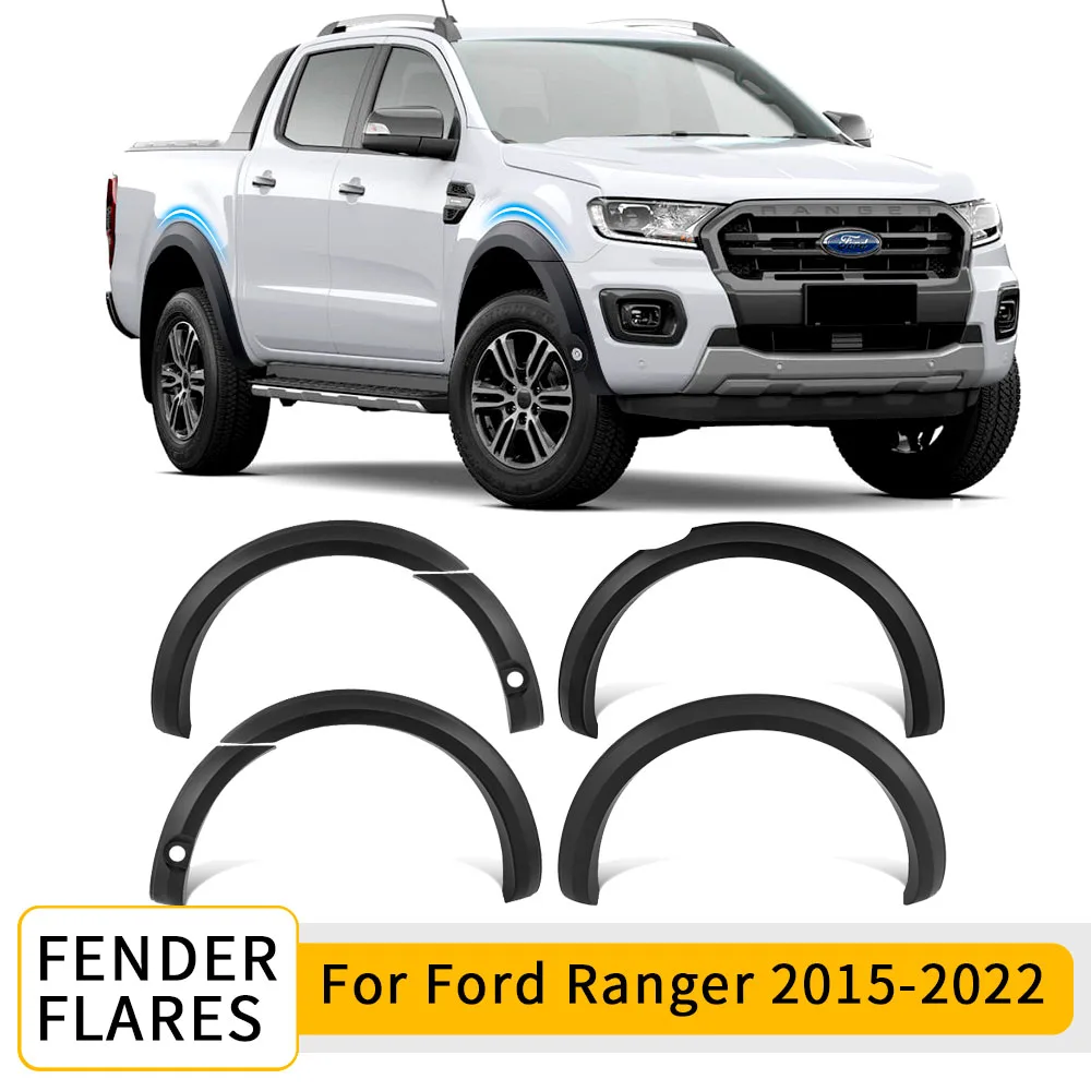 

Fender Flares Kits Wheel Arch Extension For Ford Ranger 2015-2022 T7 T8 Wildtrak Limited XLT XLS Mudguards Car Accessories