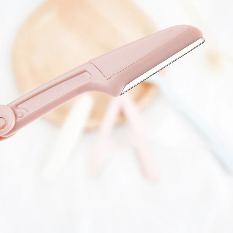 3/1 قطعة/المجموعة المحمولة أداة قص الحواجب طوي مزيل الشعر مجموعة النساء الوجه الحلاقة الحاجب قادين شفرات ماكينة حلاقة الحاجب أداة