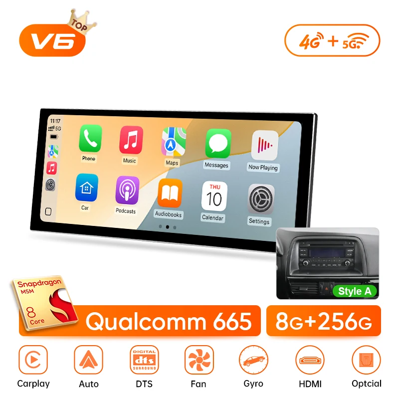 Ainavi 12.3 inch Auto Multimedia Voor Mazda CX-5 2013 2015 Draadloze Carplay Android Auto 4G Audio Autoradio HDMI - afbeelding 1