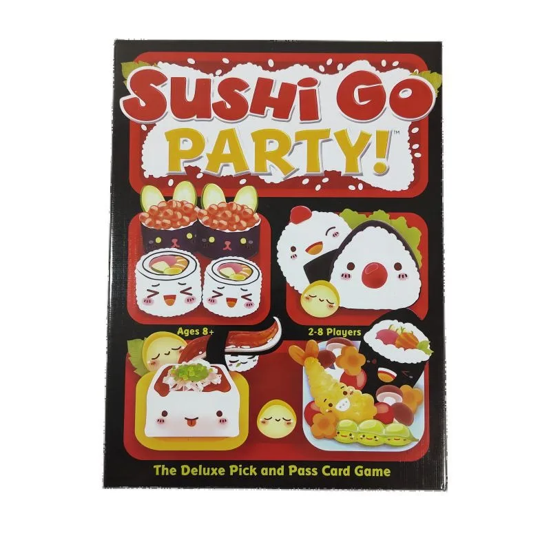 Zwróć kostki i zbieraj swoje sushi w tej ekscytującej gra imprezowa: SUSHI GO!PARTY!ROLL