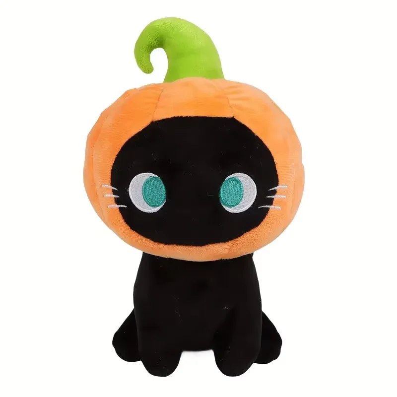 25cm Halloween Plush Toy Pumpkin Cat Plush Cute Anime Cat Halloween Pumpkin Kitty Plush Toy Halloween Home Decor Party Gifts