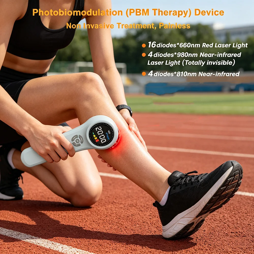 

ZJZK Handheld LLLT Laser Therapy 1760mW 980nm 810nm 660nm Red & Infrared Light for Tennis Elbow Carpal Tunnel Knee Pain