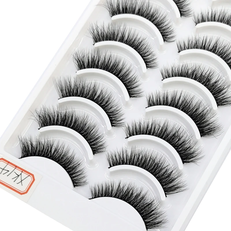 NEU 10 Paar Flauschige Künstliche Nerz-Wimpern Natürliche Lange Falsche Wimpernverlängerung Handgefertigte Volumen 3D Wimpern Make-up Faux Cils Cilios – Detail 22