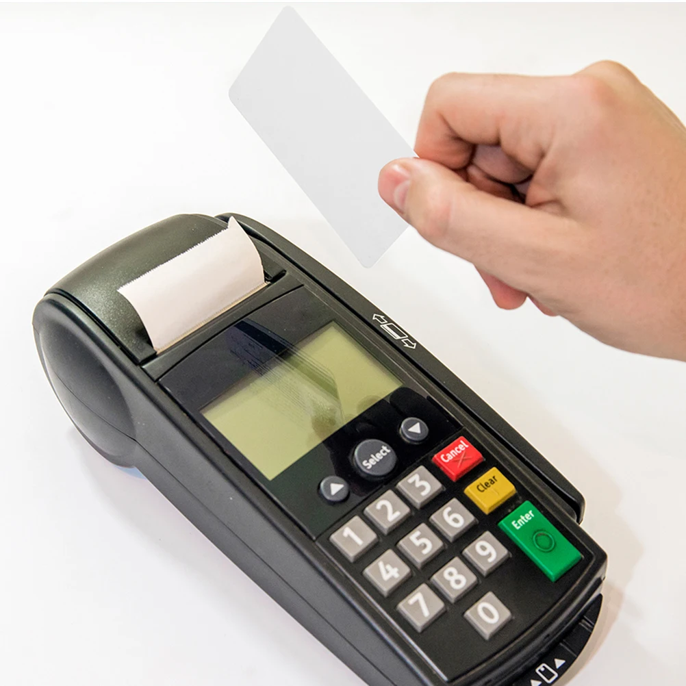 

s Cleaning Card Reusable Credit Machine Cleaner Pos Terminal Printer Cards Detergent Small Card Reader Cleaner Magnetic Head