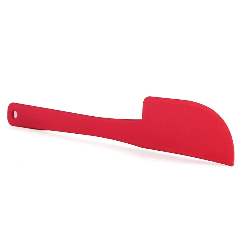 2PCS Red Scraper Cooking Tool Spatula for Cake Silicone Spatula Cooking Kitchen Pastry Spatula Mixer Cream Scoop Scraper Cream