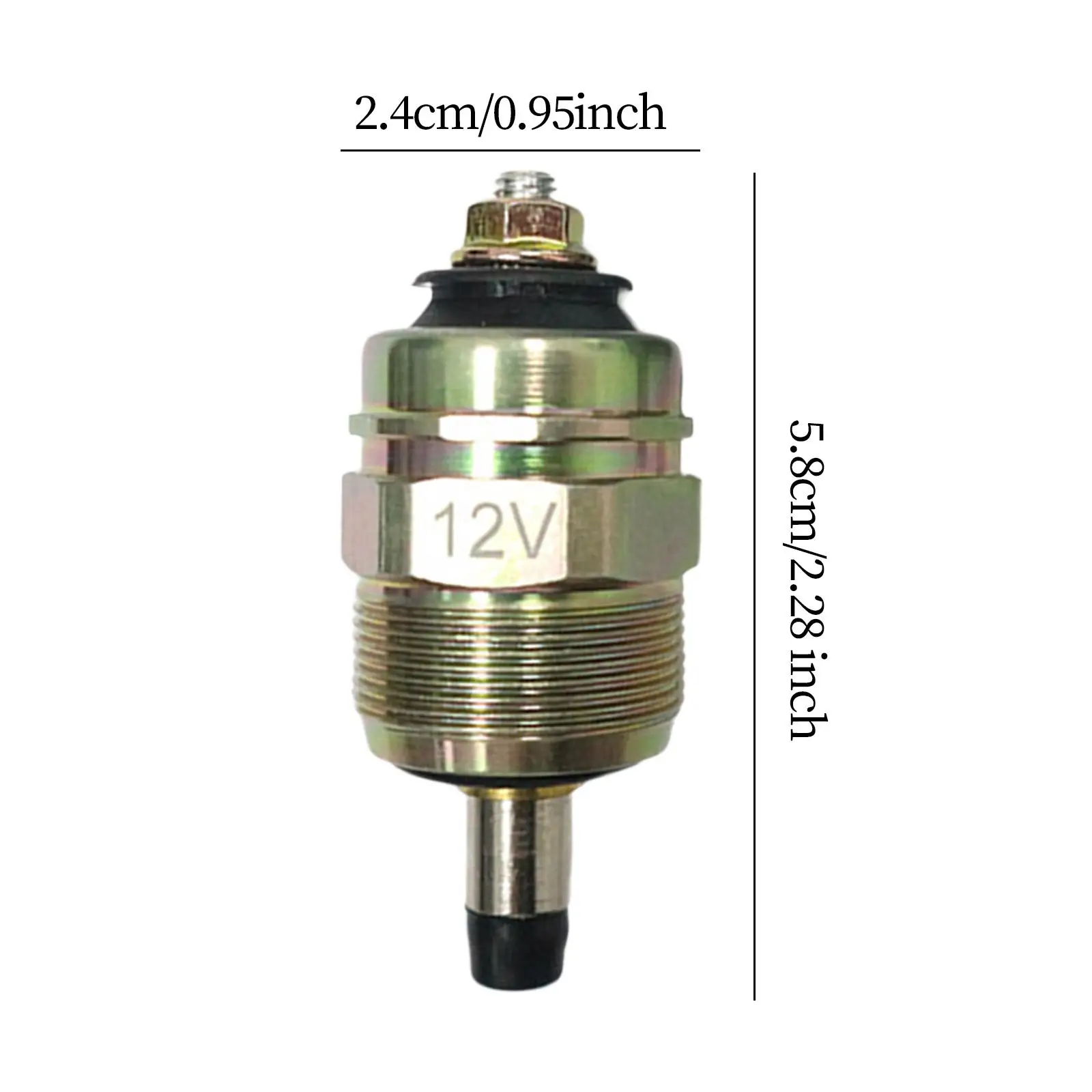 

Solenoid Valve Engine Shutdown Fuel Cut Off Solenoid Compact Replacement Accessory for 096030-0070 096030-0520